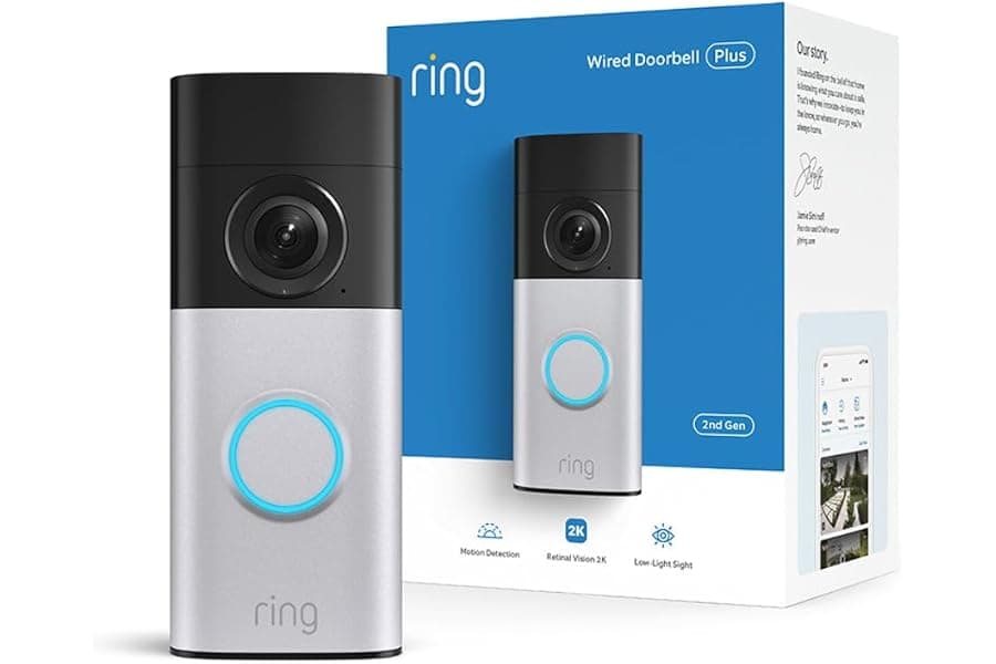 High-Res Smart Doorbell with Night Vision