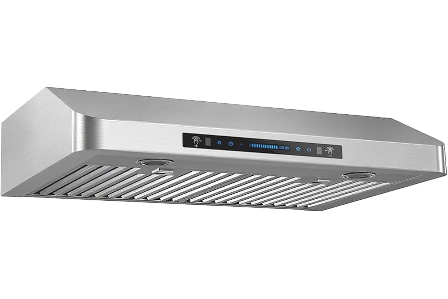 Powerful 30-Inch Stainless Steel Range Hood