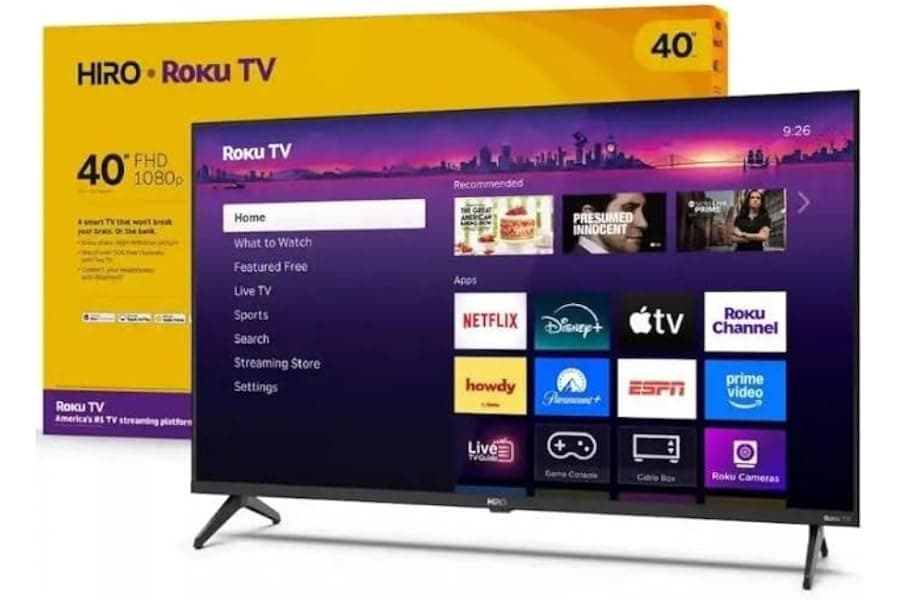 40-Inch Budget Smart TV with Built-In Streaming and Dolby Audio
