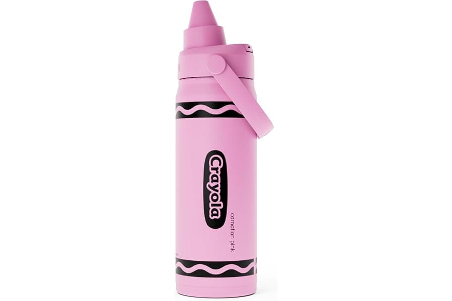 Insulated Water Bottle for Kids With Spill Proof Lid