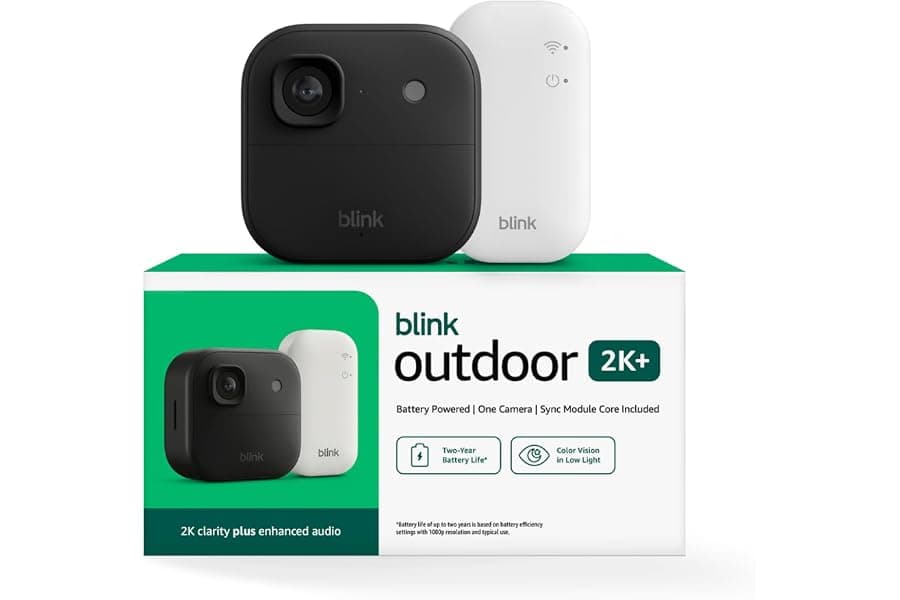 Wireless Outdoor Security Camera with 2K Video & 2-Year Battery