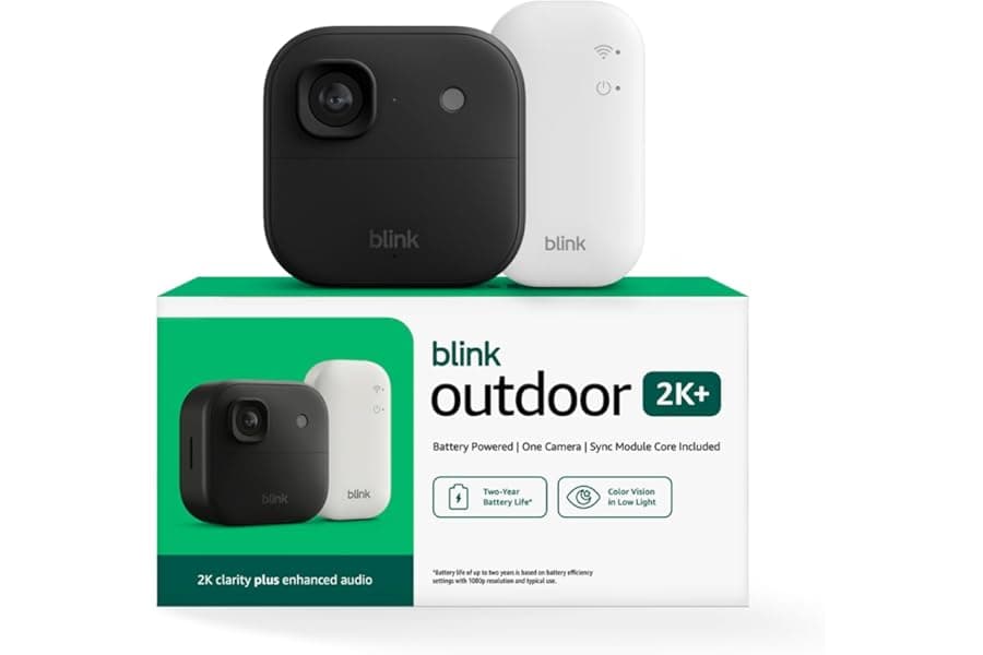 Wireless Outdoor Security Camera with 2K Video & 2-Year Battery