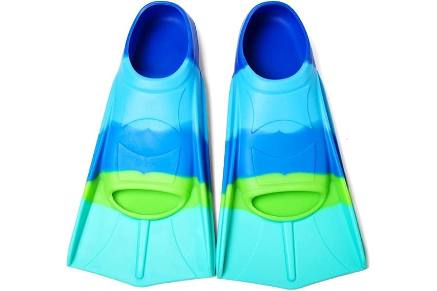 Kids Swim Fins - Youth Flippers for Lap Training