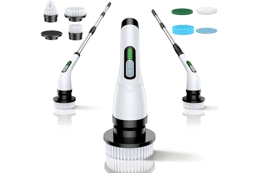 Electric Spin Scrubber: Cordless Bathroom Cleaner Brush