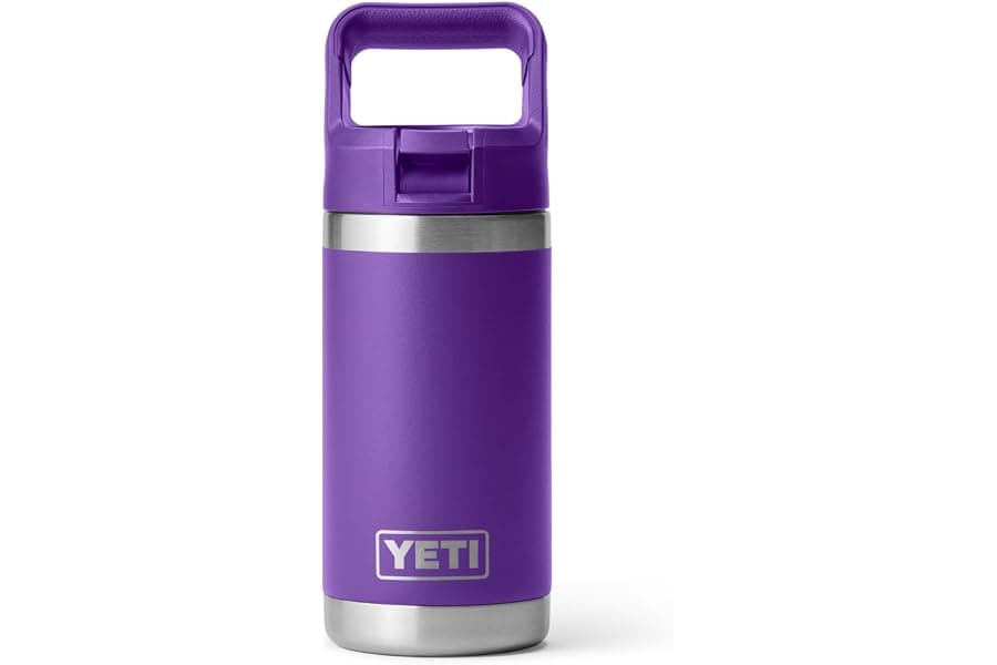 12 oz Kids Water Bottle with Straw Cap and Leak-Proof Design