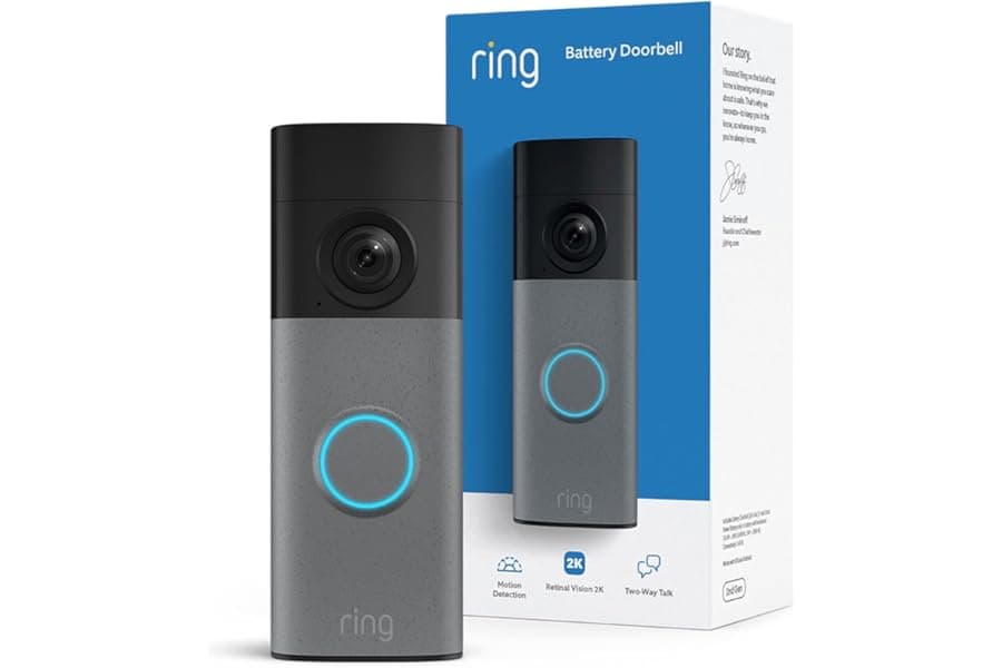 2K Battery Doorbell: Wide-Angle Video, 6x Zoom, Two-Way Talk