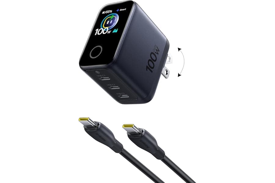 Fast Charging USB C Charger with Smart Display