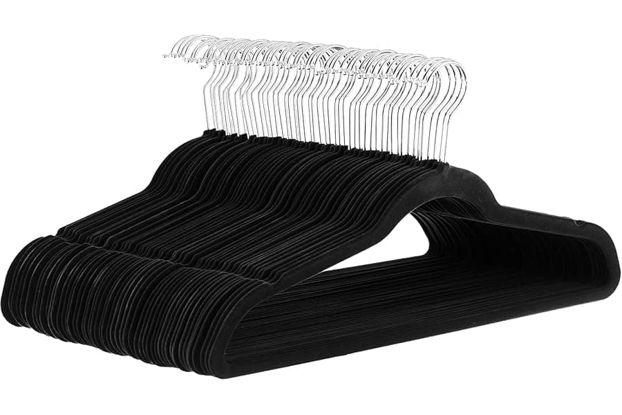 Space-Saving Velvet Hangers That Never Slip