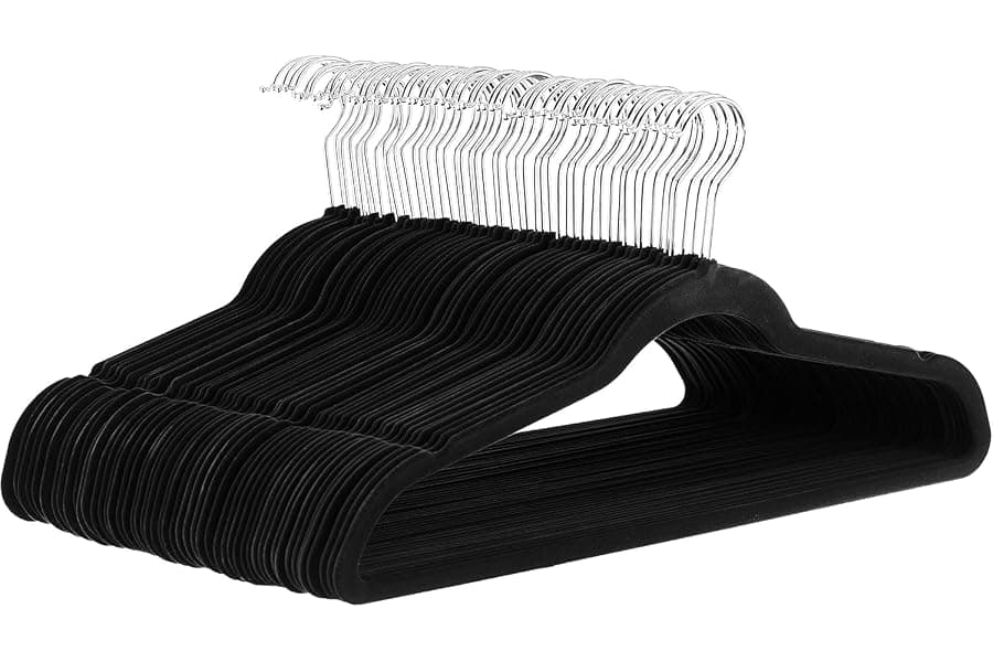 Space-Saving Velvet Hangers That Never Slip