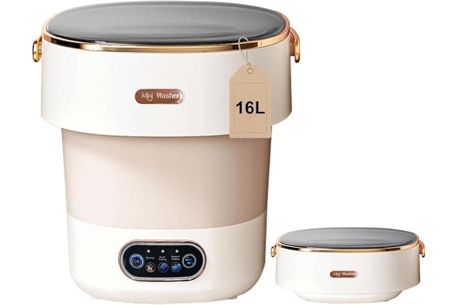 16L Portable Mini Washing Machine with Spin Basket
