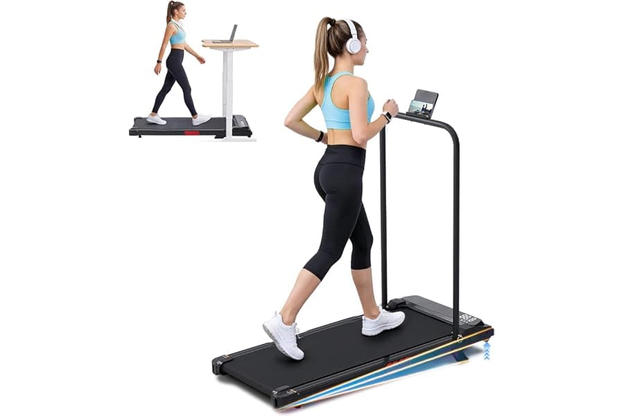 Portable Walking Pad with Incline for Home Office