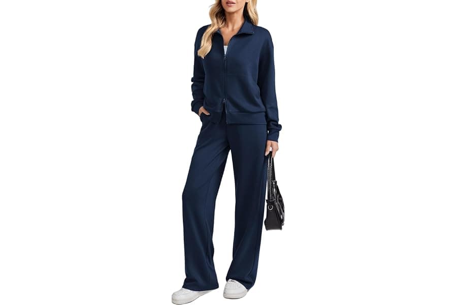 Comfortable Wide Leg Tracksuit for Women