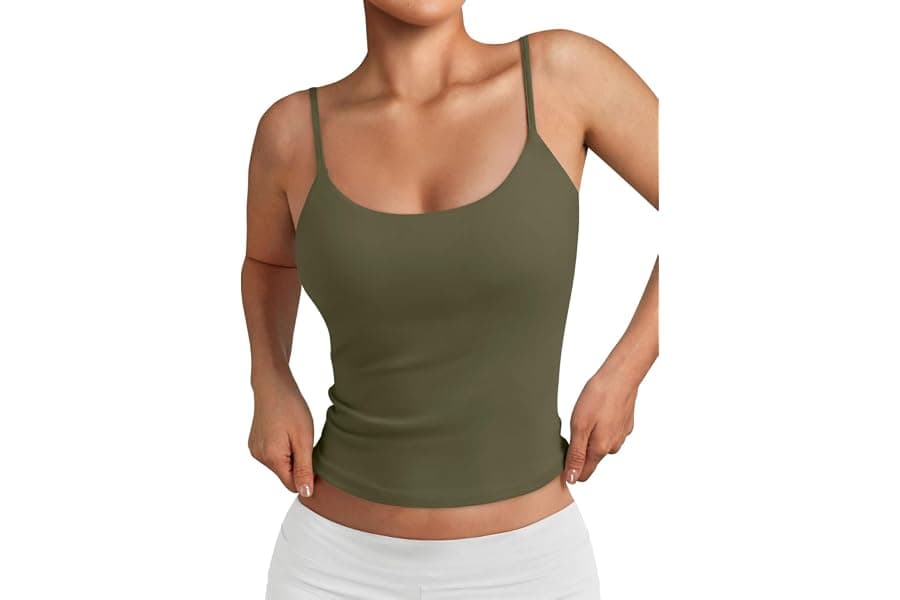 Best Double Lined Spaghetti Strap Crop Top
