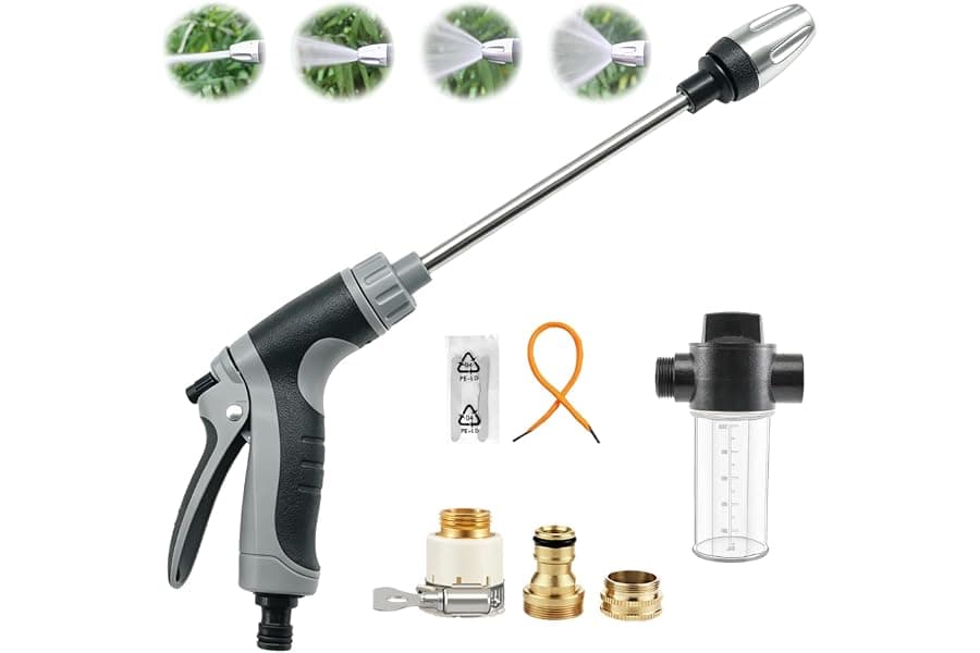 4-Mode Pressure Washer Gun for Garden Hose Cleaning