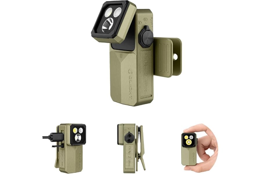 Best EDC Flashlight with Multi-Color Modes and Magnetic Clip