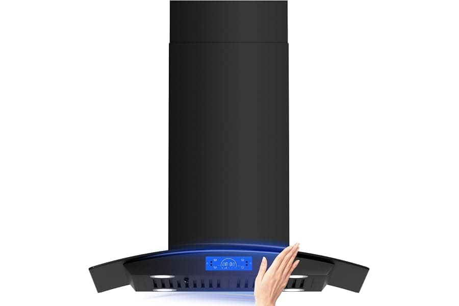 Best 30-Inch Island Range Hood with Smart Controls