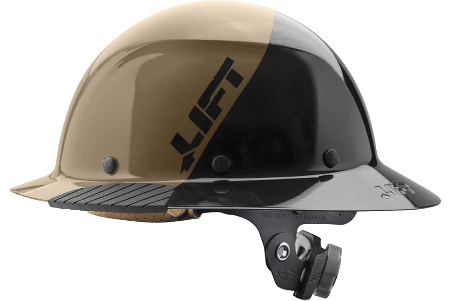 Full Brim Safety Helmet With 6-Point Suspension