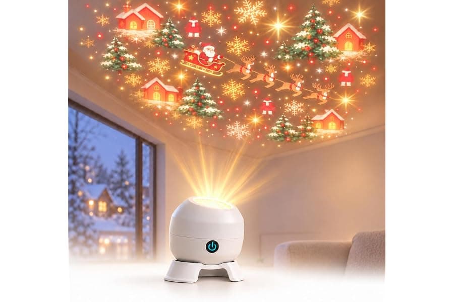 USB Christmas Projector for Indoor Holiday DΓ©cor