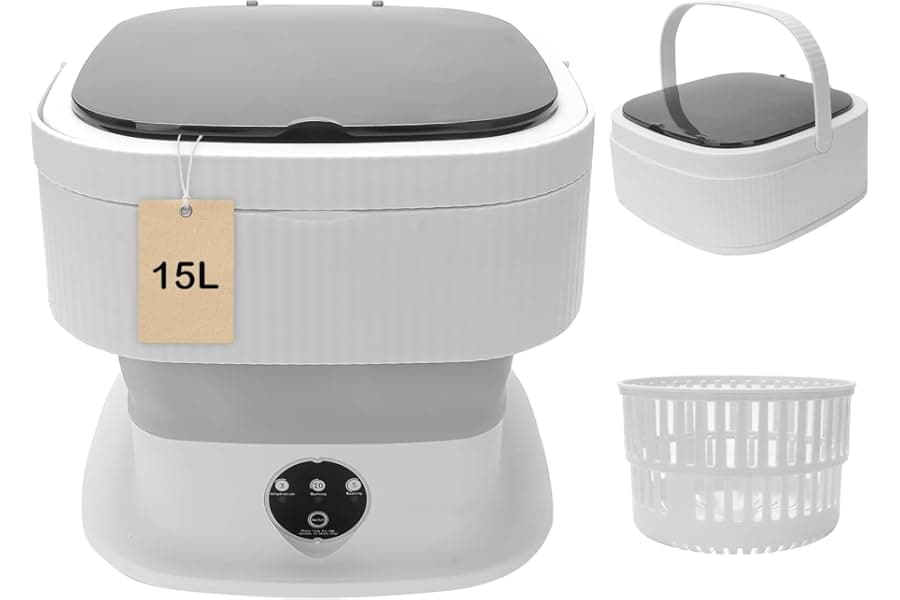 Compact Portable Washing Machine for Travel & Dorm Living
