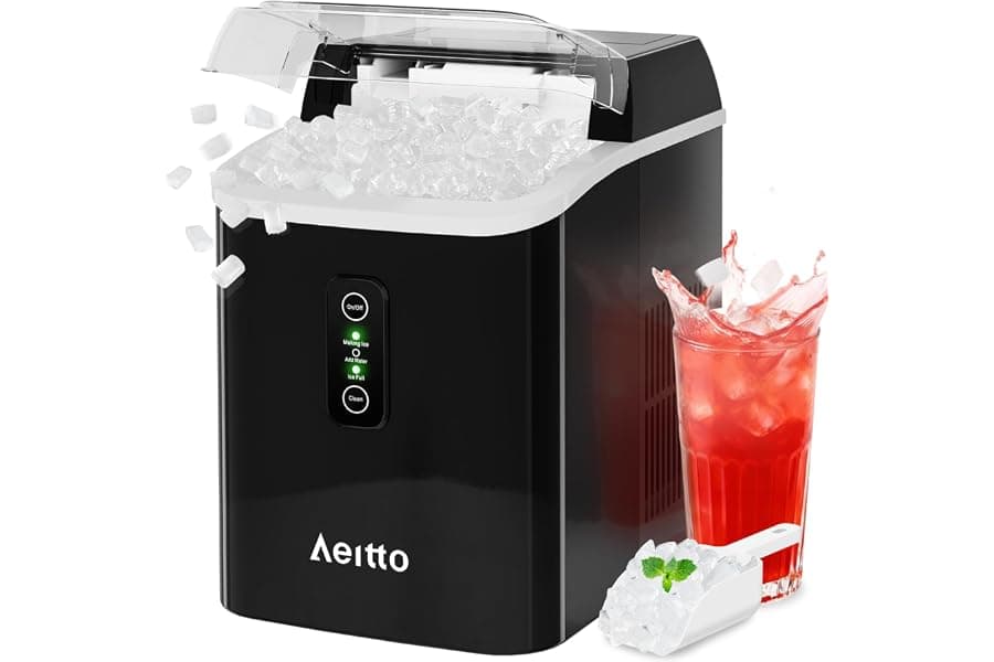 Nugget Ice Maker 42lbs/24H Countertop Fast Ice