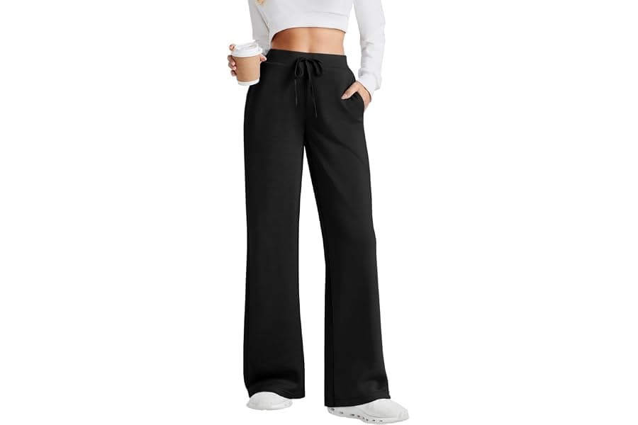 High-Waisted Wide Leg Sweatpants for Women