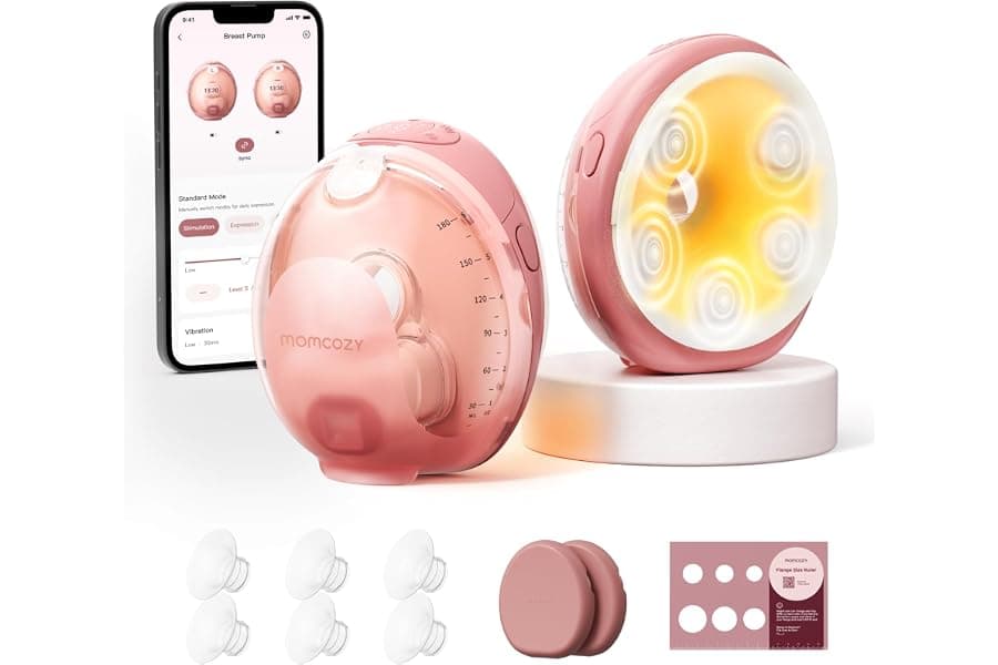 Hands-Free Wearable Breast Pump with App Control