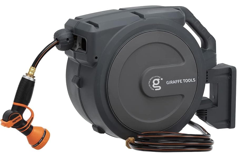 Retractable Garden Hose Reel 1/2'' 78 ft Heavy Duty
