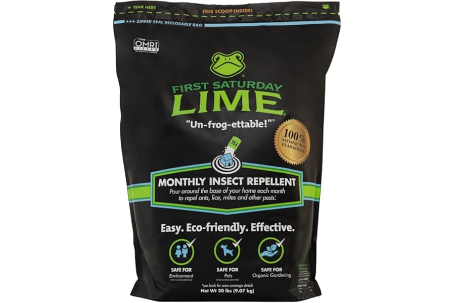 Natural Lime Powder Insect Barrier for Outdoor Pests