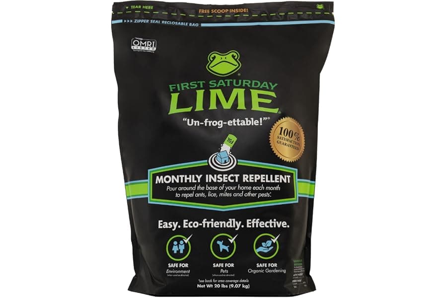Natural Lime Powder Insect Barrier for Outdoor Pests