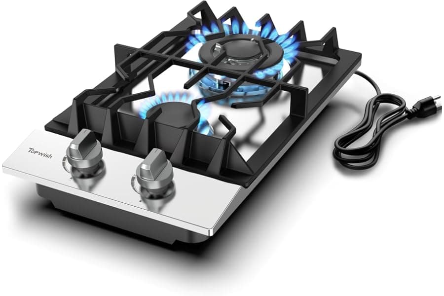 Best Compact 12 Inch 2 Burner Gas Cooktop Stove 2026