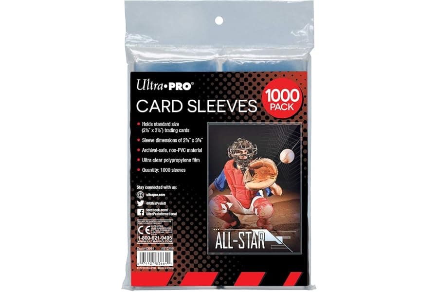 1000ct Trading Card Penny Sleeves - 2.5x3.5 Inch