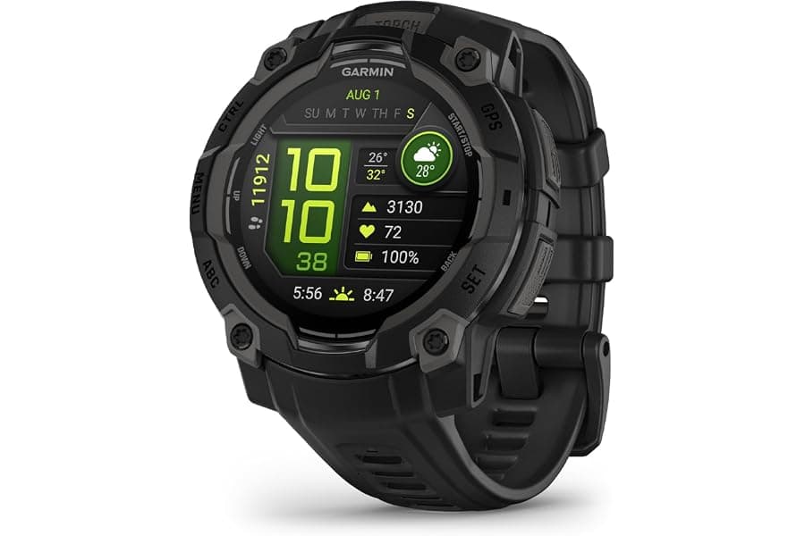 Rugged Outdoor GPS Smartwatch with 18-Day Battery