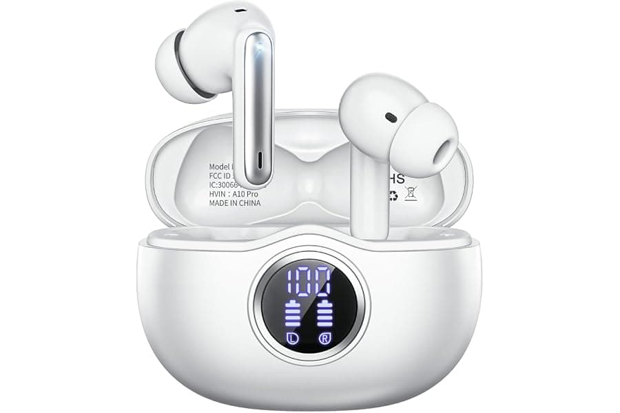 Wireless Earbuds with 50-Hour Battery & Noise Canceling