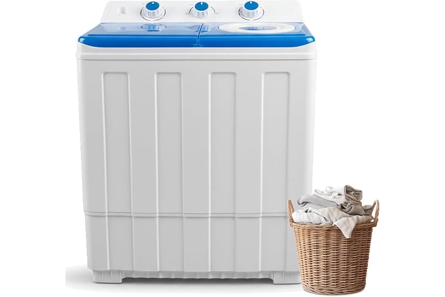 Compact Twin-Tub Washing Machine for Small Spaces