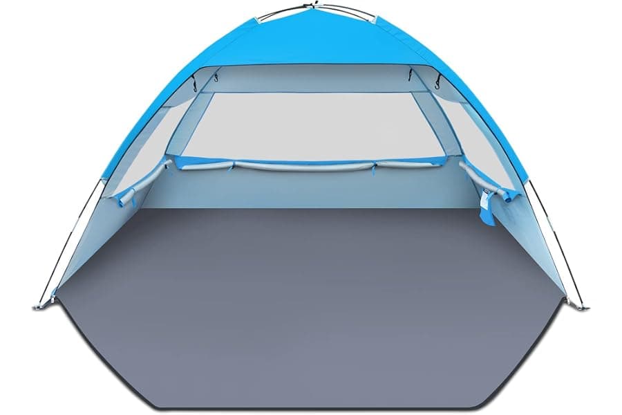 Portable Beach Shade Tent with UPF 50+ UV Protection
