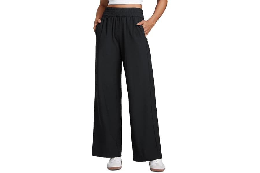 Drapey Wide Leg Pants for Travel and Comfort
