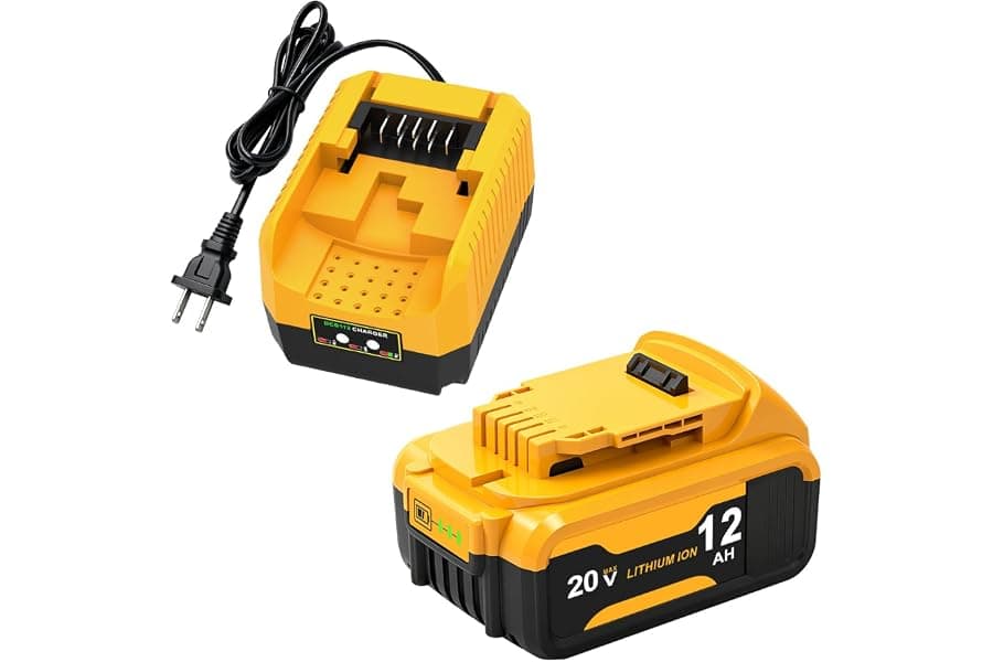 High-Capacity Cordless Power Tool Battery & Charger