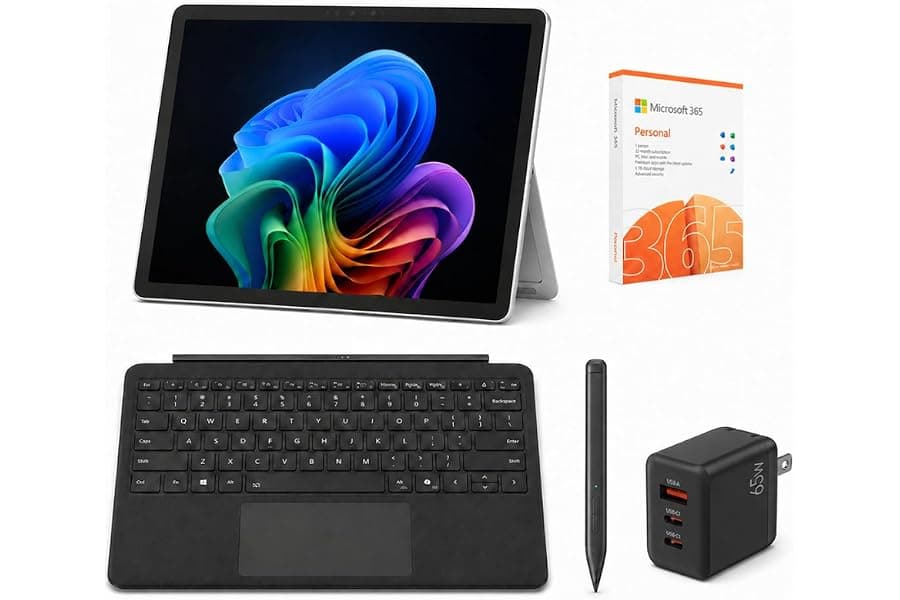 AI-Powered Tablet Laptop: 2-in-1 with Keyboard & Stylus