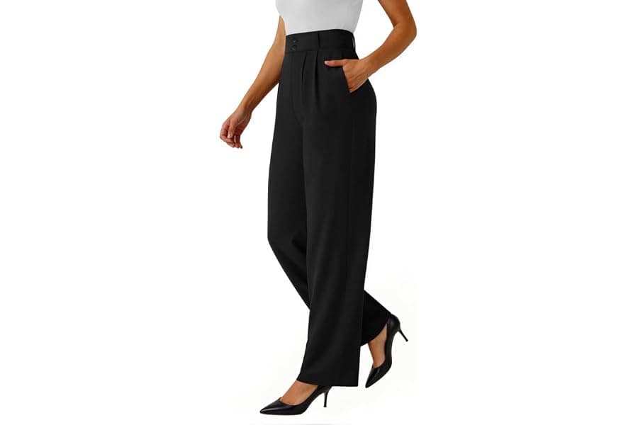 Wide Leg Work Pants for Women