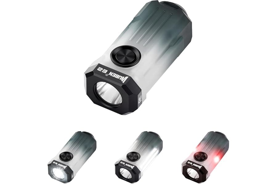 Mini Rechargeable Keychain Flashlight for Camping