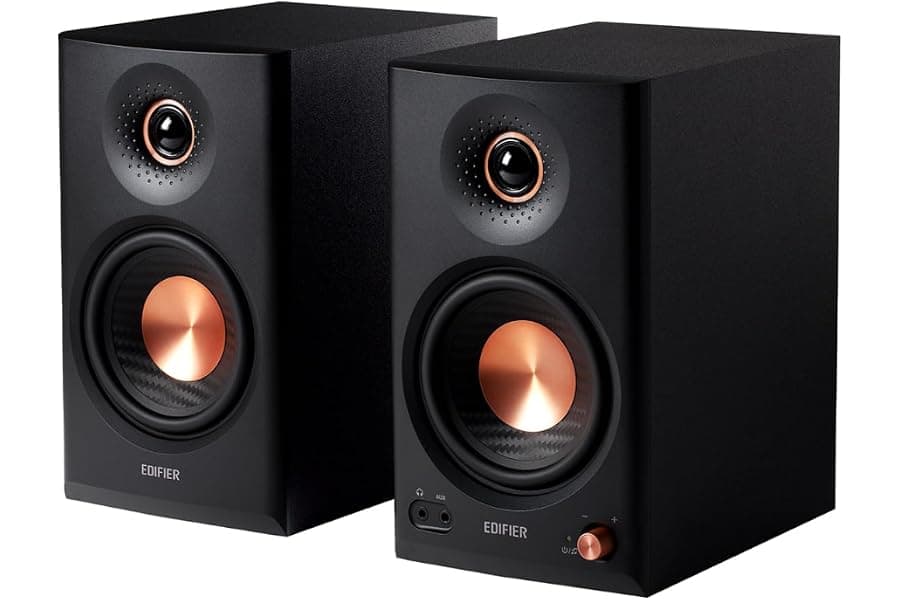 Compact Studio Monitor Speakers with Hi-Res Audio