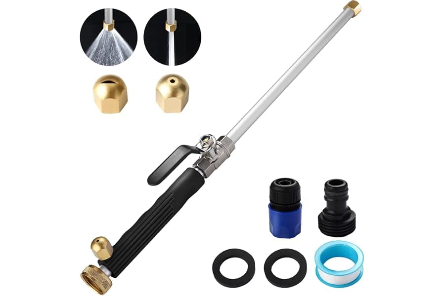 High-Pressure Garden Hose Washer Nozzle System