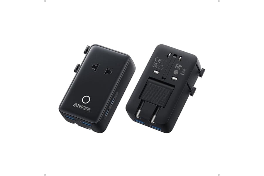 5-Port Travel Power Adapter with Smart Temperature