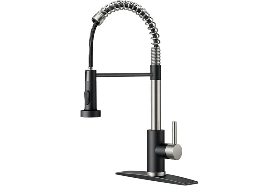 Pull-Down Kitchen Faucet with Spring Action