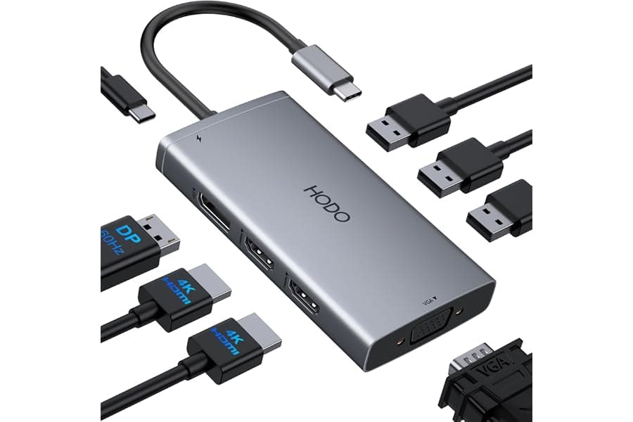 USB-C Docking Station for Dual Monitors