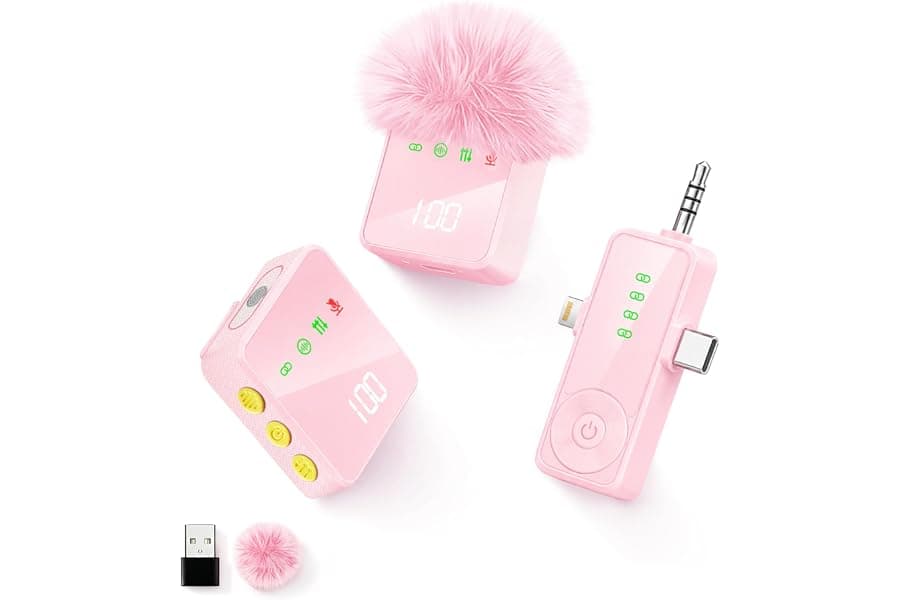 Wireless Lavalier Microphone for Video Creators