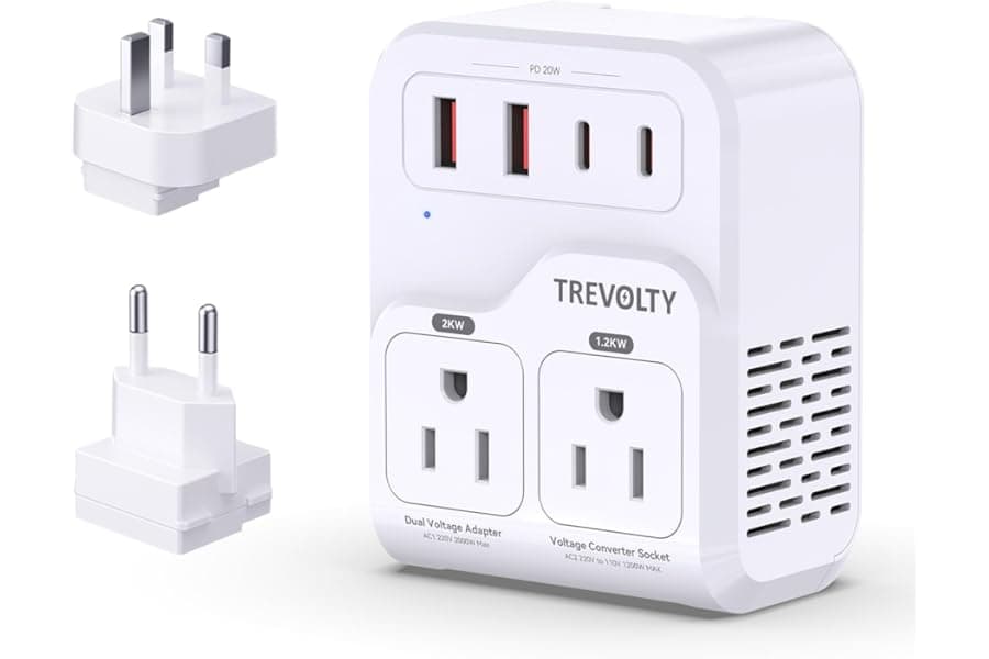 220V to 110V Voltage Converter for European Travel