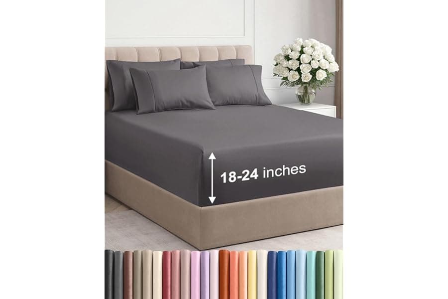 Extra Deep Queen Sheets for Cool, Comfortable Sleep