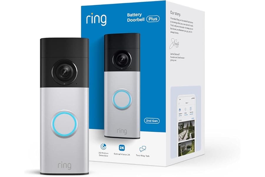 Smart Doorbell with 2K Video and Night Vision
