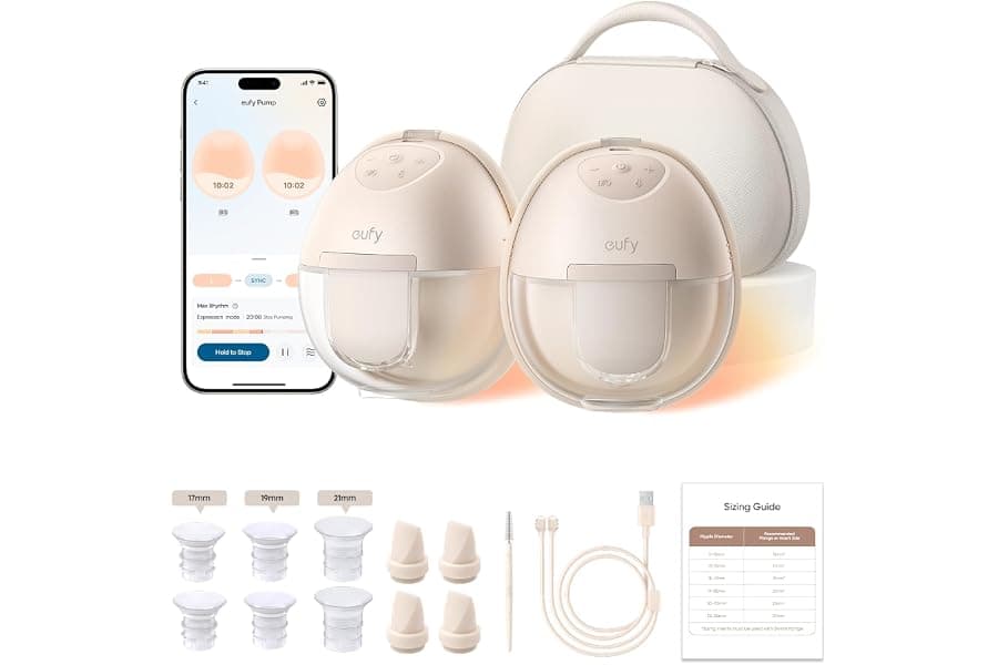 Hands-Free Heated Breast Pump with App Control